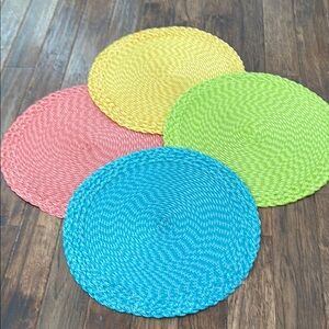 Colorful Woven Placemats Set of 4